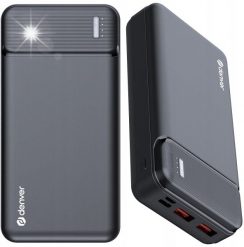 Powerbank Denver DENVER POWERBANK 20000 mAh 2x USB-A + USB-C QC 18W. Powerbanki Denver. Za 327.80 zł.