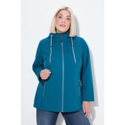 Damskie Kurtka softshell HYPRAR hydrofobowa kieszenie na zamek. Niebieskie kurtki sportowe damskie Ulla Popken, plus size, bez wzorów, z elastanu, bez ramiączek, bez kaptura, trekkingowe. Za 480.99 zł.