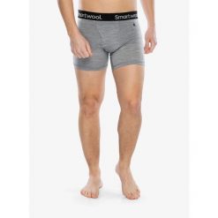 Bokserki termoaktywne męskie Smartwool Merino Boxer Brief Boxed. Szare bokserki męskie Smartwool, bez wzorów. Za 188.99 zł.