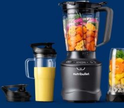 Blender kielichowy Nutribullet NBF550DG Tabletop blender, 1.89 L, Ice crushing, 1 m, 1500 W, Black. Czarne blendery Nutribullet. Za 999.99 zł.