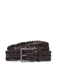 Calvin Klein Pasek Warmth Buckle Woven 35Mm Fixed - LV04D7061G Brązowy ciemny. Brązowe paski męskie Calvin Klein, ze skóry. Za 289.99 zł.