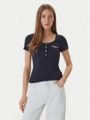 Guess T-Shirt GUESS x NORTH SAILS W6GP01 K2658 Granatowy Regular Fit. Niebieskie t-shirty damskie Guess, l, z aplikacjami, z syntetyku, bez kołnierzyka, bez ramiączek. Za 279.99 zł.