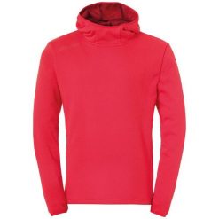 Bluza z kapturem Uhlsport Essential. Czerwone bluzy męskie Uhlsport, m, bez wzorów, z bawełny, z kapturem, na fitness i siłownię. Za 218.00 zł.