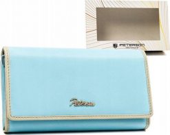 Peterson Pojemny, skórzany portfel damski na zatrzask i suwak - NoSize. Portfele damskie Peterson. Za 180.18 zł.