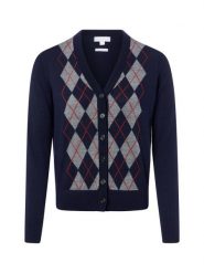 Brookshire sweter z wełny merynosowej Kobiety Wełna merino niebieski, L. Niebieskie swetry nierozpinane damskie brookshire, l, bez wzorów, z wełny, biznesowe, bez kołnierzyka, bez ramiączek. Za 299.95 zł.