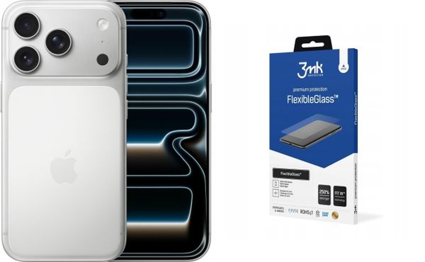 Smartfon Apple iPhone 17 Pro 256GB Srebrny (MG8H4) + FlexibleGlass. Szare smartfony Apple. Za 5,421.00 zł.