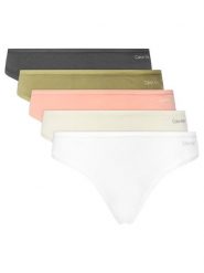 Calvin Klein Underwear Komplet 5 par fig klasycznych 000QD5251E Kolorowy. Majtki damskie Calvin Klein Underwear, z bawełny. Za 279.99 zł.