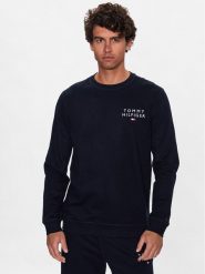 Tommy Hilfiger Bluza UM0UM02878 Granatowy Regular Fit. Niebieskie bluzy męskie Tommy Hilfiger, m, bez wzorów, z bawełny, bez ramiączek, bez kaptura. Za 299.99 zł.