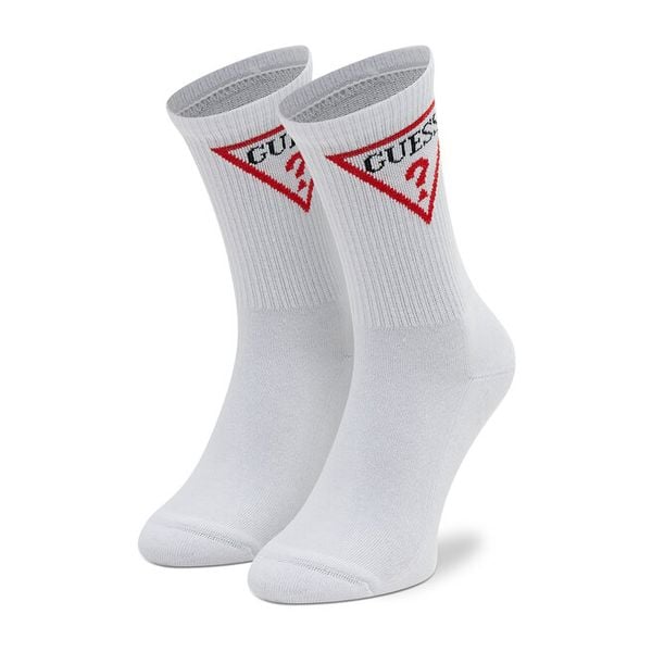 Skarpety długie Guess. Białe skarpetki damskie Guess, z aplikacjami. Za 49.99 zł.