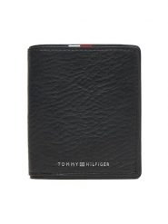 Tommy Hilfiger Portfel Th Corp Trifold AM0AM13742 Czarny. Czarne portfele męskie Tommy Hilfiger, bez wzorów, ze skóry. Za 249.99 zł.