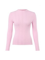 Marie Lund sweter z koronkowej dzianiny Kobiety różowy, XL. Czerwone swetry nierozpinane damskie Marie Lund, uniwersalny, bez wzorów, z dzianiny, bez kołnierzyka, bez ramiączek. Za 199.95 zł.