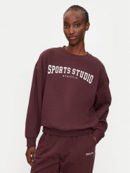 Athlecia Bluza Giannis W Crew Neck EA243363 Bordowy Regular Fit. Czerwone bluzy damskie Athlecia, bez wzorów, z syntetyku, bez ramiączek, bez kaptura. Za 139.99 zł.