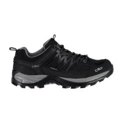 Buty trekkingowe męskie CMP Rigel Low Wp. Czarne buty zimowe męskie CMP, bez wzorów, z gumy, bez obcasa, bez zapięcia. W wyprzedaży za 359.99 zł.