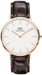 Zegarek Daniel Wellington Zegarek Męski Daniel Wellington DW00600011 Złoty (40 mm). Żółte zegarki męskie Daniel Wellington, bez wzorów, złote. Za 407.44 zł.