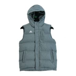 Second life - Kurtka puchowa Adidas - Stan bardzo dobry. Szare kurtki męskie Adidas, na zimę, s, bez wzorów, z puchu, bez kaptura. Za 126.86 zł.