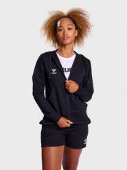 Bluza sportowa bawełniana z kapturem Hummel GO 2.0 Zip Hoodie Woman r. XSBluza s. Czarne bluzy damskie Hummel, l, bez wzorów, z bawełny, klasyczne, bez ramiączek, z kapturem. Za 247.50 zł.
