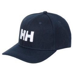 Czapka Helly Hansen Brand. Niebieskie czapki damskie Helly Hansen, bez wzorów, z materiału. Za 147.90 zł.