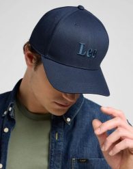 MESKA CZAPKA LEE CAP RIVET NAVY 112372710. Niebieskie czapki męskie Lee, bez wzorów. Za 79.99 zł.