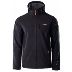 Kurtka męska Softshell Hi-Tec Caen - czarno-pomarańczowa, Rozmiar XXL. Brązowe kurtki męskie Hi-tec, m, bez wzorów, z polaru, bez kaptura. Za 184.99 zł.