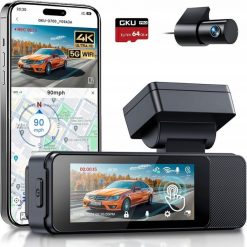 GKU D700 Kamera samochodowa przód i tył 4K/2,5K karta SD 64 GB GPS 5G. Wideorejestratory Dod Tech. Za 519.00 zł.