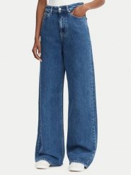 Tommy Jeans Jeansy DW0DW23069 Niebieski Wide Leg. Niebieskie jeansy damskie Tommy Jeans, bez wzorów, z bawełny. Za 409.99 zł.