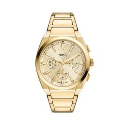 Zegarek Fossil. Żółte zegarki męskie FOSSIL, bez wzorów, złote. Za 849.99 zł.