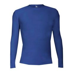 Koszulka z długim rękawem Pro Compression Adults Men Round Neck Undershirt. Niebieskie bluzy męskie BADGER SPORT, m, bez wzorów, sportowe, bez ramiączek, bez kaptura. Za 173.95 zł.