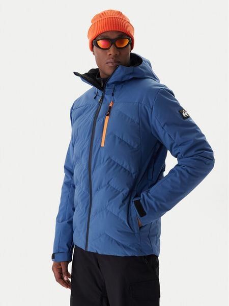 Quiksilver Kurtka narciarska The Edge EQYTJ03504 Niebieski Slim Fit. Niebieskie kurtki sportowe męskie Quiksilver, na zimę, m, bez wzorów, z syntetyku, bez kaptura, narciarskie. Za 1,289.00 zł.