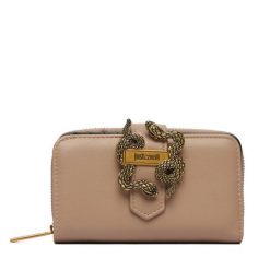 Portfel Just Cavalli. Brązowe portfele damskie Just Cavalli. Za 389.99 zł.