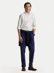 Polo Ralph Lauren Koszula 710829480002 Biały Custom Fit. Białe koszule męskie Polo Ralph Lauren, m, bez wzorów, z bawełny, bez kołnierzyka, bez ramiączek. Za 439.99 zł.