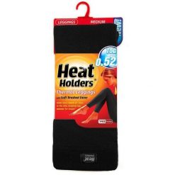 Legginsy damskie z uchwytami termicznymi, czarne. Czarne legginsy damskie HEAT HOLDERS, bez wzorów. Za 161.99 zł.