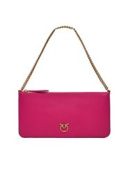 Pinko Torebka Horizontal Flat PE 24 PCPL 102747 A0F1 Różowy. Czerwone torebki do ręki damskie Pinko, bez wzorów, ze skóry, bez dodatków. Za 429.99 zł.