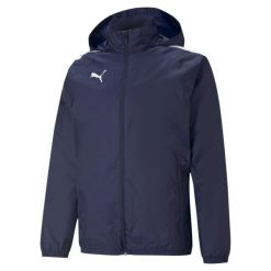 Kurtka Puma Team Liga All Weather. Czarne kurtki męskie Puma, m, bez wzorów, z materiału, bez kaptura. Za 183.50 zł.