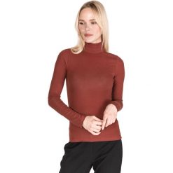 Vero Moda Kate Sweter Czerwony Brązowy. Brązowe swetry nierozpinane damskie Vero Moda, s, bez wzorów, z elastanu, bez kołnierzyka, bez ramiączek. Za 75.95 zł.