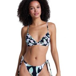 Trójkątny stanik bikini dla Kobiety PRINTED ESSENTIALS Czarny. Czarne stroje kąpielowe damskie Roxy, s, bez wzorów, z elastanu. Za 129.99 zł.