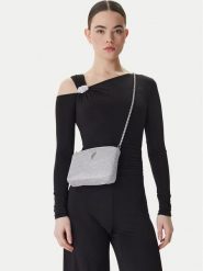 Guess Torebka J5BZ15 WG830 Srebrny. Szare torebki do ręki damskie Guess, z aplikacjami, z syntetyku, bez dodatków. Za 279.99 zł.