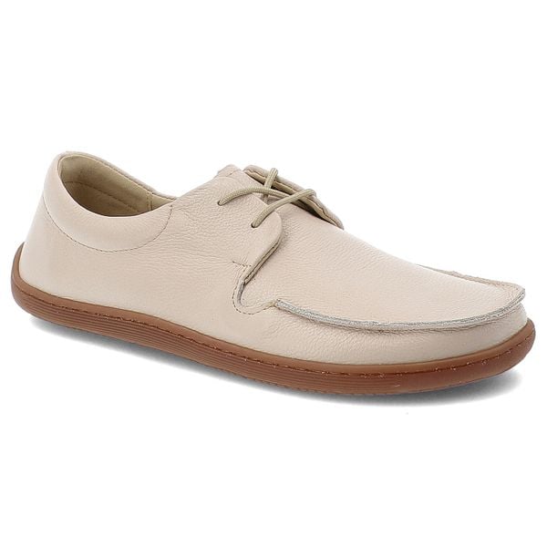 Beżowe Półbuty Armodo Skórzane Obuwie Damskie Barefoot. Brązowe półbuty damskie Armodo, bez wzorów, ze skóry, biznesowe, bez obcasa, bez zapięcia. Za 295.99 zł.