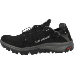 Buty trekkingowe męskie Salomon Techamphibian 5. Czarne trekkingi męskie Salomon, z materiału, bez zapięcia. Za 549.99 zł.