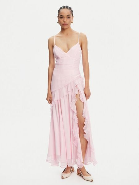 Bardot Sukienka koktajlowa Yvanna 59998DB Różowy Regular Fit. Czerwone sukienki damskie Bardot, bez wzorów, z syntetyku, wizytowe, bez kołnierzyka, bez ramiączek. Za 359.99 zł.