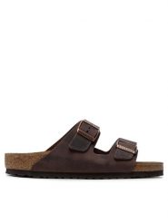 Birkenstock Klapki Arizona Bs 0052531 Brązowy. Brązowe klapki męskie Birkenstock, bez wzorów, z nubiku, bez zapięcia. Za 399.00 zł.