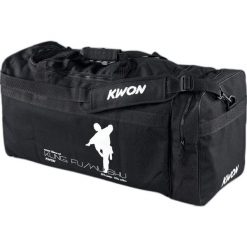 Torba sportowa Kung Fu Kwon. Czarne torby sportowe męskie KWON, bez wzorów, z nylonu, na ramię, duże. Za 159.00 zł.