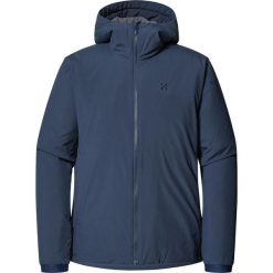 Kurtka ocieplana męska Mimic Alert Hood. Niebieskie kurtki męskie Haglöfs, m, bez wzorów, sportowe, bez kaptura. Za 990.00 zł.