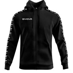 Bluza opaska z kapturem z pełnym zamkiem błyskawicznym Givova. Czerwone bluzy damskie Givova, s, bez wzorów, z bawełny, sportowe, bez ramiączek, z kapturem. Za 261.50 zł.