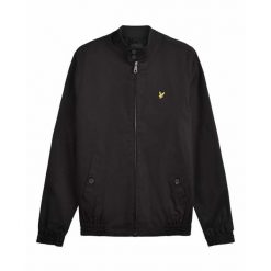 Kurtka Lyle & Scott. Czarne kurtki męskie LYLE AND SCOTT, s, bez wzorów, z bawełny, klasyczne, bez kaptura. Za 466.50 zł.