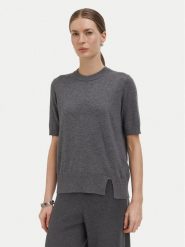 Liu Jo Bluzka WF6419 MA16R Szary jasny Regular Fit. Szare bluzki damskie Liu Jo, l, bez wzorów, z syntetyku, bez kołnierzyka, bez ramiączek. Za 389.99 zł.