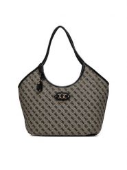 Guess Torebka Samantha HWJT23 13230 Beżowy. Brązowe shopperki damskie Guess, z aplikacjami, z materiału, bez dodatków. Za 634.99 zł.