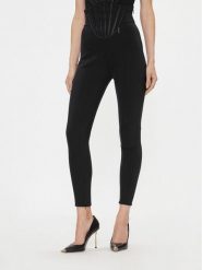 Elisabetta Franchi Spodnie materiałowe PA-036-37E2-V420 Czarny Slim Fit. Czarne spodnie materiałowe damskie Elisabetta Franchi, bez wzorów, z materiału. Za 2,359.00 zł.