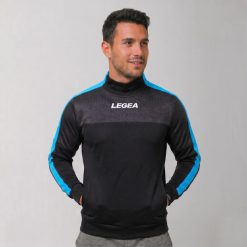 Kurtka Damasco do biegania i treningu czarno-błękitna fluorescencyjna. Czarne kurtki męskie Legea, xl, bez wzorów, z bawełny, sportowe, bez kaptura. Za 84.00 zł.