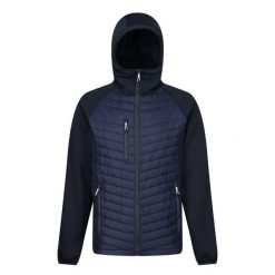 Męska Pikowana Kurtka Hybrydowa Navigate. Niebieskie kurtki męskie Regatta, m, bez wzorów, z puchu, sportowe, bez kaptura. Za 250.99 zł.