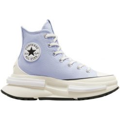 Buty sportowe Converse Run Star Legacy CX. Niebieskie obuwie sportowe damskie Converse, bez wzorów, ze skóry, bez zapięcia, trekkingowe. Za 590.00 zł.